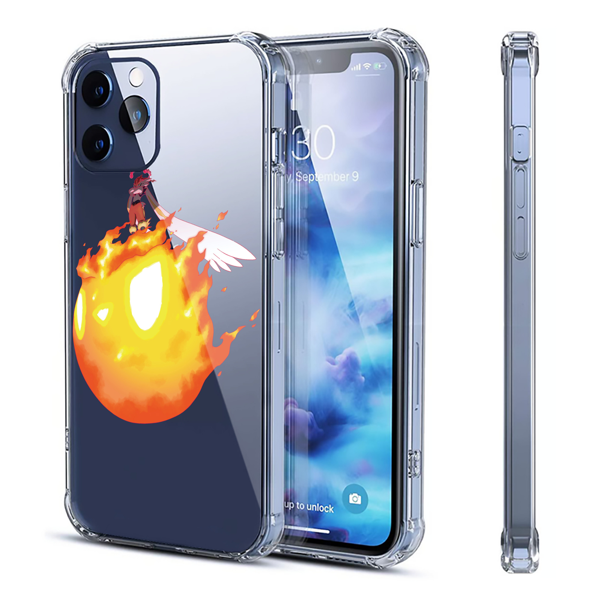 （画像用） ポケットモンスター Pokémon 【iPhone 12シリーズ対応】透明スマホケース（クリアソフトケース）